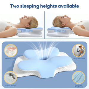 Bantal Busa Memori, Bantal Servikal untuk Meredakan Nyeri Leher dan Bahu, Bantal Tidur Kontur Ergonomis, Lembut untuk Tidur Menyamping - Product Image 3