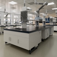 Banc de travail modulaire mobile en acier et bois, prix d'usine, banc de test de laboratoire pour hôpital, atelier, école