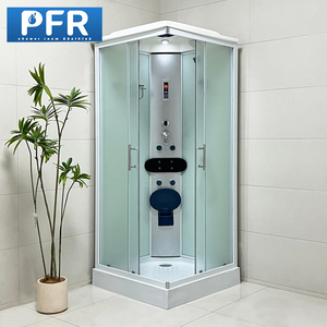 <span class=keywords><strong>Cabine</strong></span> <span class=keywords><strong>de</strong></span> <span class=keywords><strong>douche</strong></span> à vapeur moderne PFR avec porte coulissante, verre <span class=keywords><strong>de</strong></span> 5 mm, plateau en ABS, cadre en acier inoxydable, <span class=keywords><strong>poignée</strong></span> pour la maison ou l'hôtel - Product Image 2