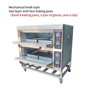 <span class=keywords><strong>Four</strong></span> à pâtisserie professionnel commercial à double porte française, à gaz, avec thermostat réglable, pour boulangerie - Product Image 3
