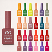Kit de vernis à ongles en gel UV à base d'eau professionnel EG 15 ml, 60 couleurs, logo personnalisé, marque privée, non toxique, respectueux de l'environnement