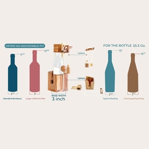 Fai da te intagliato a mano <span class=keywords><strong>bottiglia</strong></span> di <span class=keywords><strong>vino</strong></span> Puzzle caso di legno cervello in legno Teaser <span class=keywords><strong>bottiglia</strong></span> di <span class=keywords><strong>vino</strong></span> Puzzle legno <span class=keywords><strong>vino</strong></span> vettore Puzzle regalo per adulti - Product Image 5