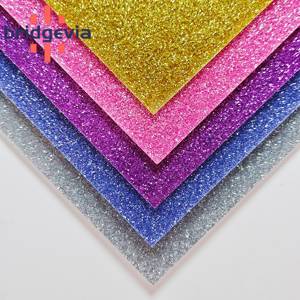 Wholesale <b>Glitter</b> Acrylic Sheet for Laser Cutting Crafts Jewelry Display Decorative PMMA Plastic Board - Product Image 1