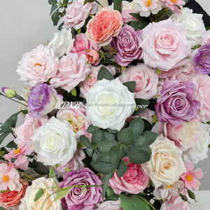 DKB Usine de fleurs artificielles, vente en gros, chemin de table en fleurs roses faites à la main, 170 cm, soie, décoration pour la fête des mères, mariage, style moderne - Product Image 6