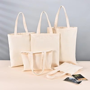 Sac fourre-tout publicitaire en toile de coton réutilisable léger pour les courses avec logo personnalisé - Product Image 2