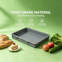 JOIN CP0335 650*450*100mm Gary PP Airport Tray Boîte à pâte en plastique Boîte à pâte à pizza