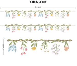 Guirnalda Decorativa de Flores Silvestres con Diseño de Jardín de Ensueño DAMAI, Pancarta de PVC de Doble Cara para Bodas, Picnics y Fiestas de Cumpleaños - Product Image 4
