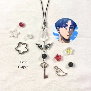Ciondolo per cellulare speciale Attack on <span class=keywords><strong>Titan</strong></span> - Coppia <span class=keywords><strong>Eren</strong></span> e Mikasa - Product Image 3