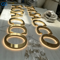 Lettres lumineuses LED fines rétroéclairées en vrac, signalétique personnalisée en acrylique pour salons, spas, logos de marque éclairés pour murs intérieurs en grande quantité