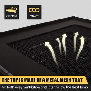 Terrario de PVC Personalizado para Reptiles, Jaula de Cría con Puerta Magnética, Apilable, Hábitat para Lagartos - Product Image 3