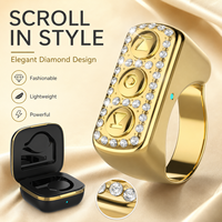 Bague Intelligente sans Fil, Télécommande pour Appareil Photo, Déclencheur au Bout des Doigts, Mini Compatible avec iPhone Android pour Vidéos TikTok