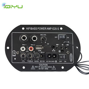 เพาเวอร์แอมป์ E20S HiFi เบสหนัก 220V 12V 24V สำหรับซับวูฟเฟอร์ พร้อมไมโครโฟนคู่ วิทยุ FM บลูทูธ 5.0 บอร์ดแอมป์เสียงสำหรับรถยนต์และโฮมเธียเตอร์ - Product Image 1