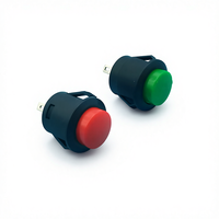 Interrupteur à bouton-poussoir non verrouillable 1NO Interrupteur momentané rond de 16mm avec 3A Max. Courant et 220V Max. Voltage