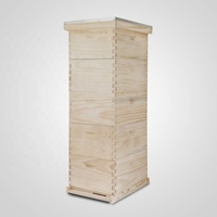 Neuer 5-Schichtiger Langstroth Bienenstock aus Fichtenholz 10 Rahmen 2 Tief 3 Mittel (Rahmen & Waben Nicht Inbegriffen)