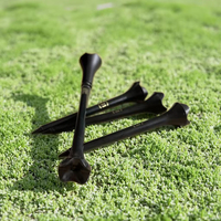 Tees de golf en plastique incassables de 70 mm/83 mm, directement de l'usine, avec logo personnalisé, couleurs du drapeau américain, pour le parcours et la practice