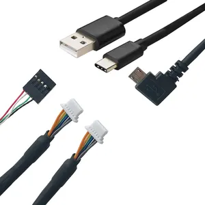 Fabricant OEM ODM USB à jst connecteur câble usb câble de données rouleau de fil 4 core ordinateur connexion usb câble de souris de jeu