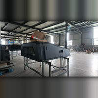 Capot de camionnette en aluminium à dos incliné, coque de camping pour le camping et l'usage commercial