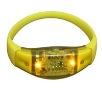 Vente chaude Bar Mariage Ambiance Festive Célébration Vibration Activée Par La Voix Clignotant LED Bracelet De Haute Qualité
