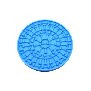 Pequena Rodada Silicone <span class=keywords><strong>Pet</strong></span> Bowl Alimentadores Automáticos para Cães e Gatos Almofada Slow Food em Forma Óssea para Todos os Animais - Product Image 1