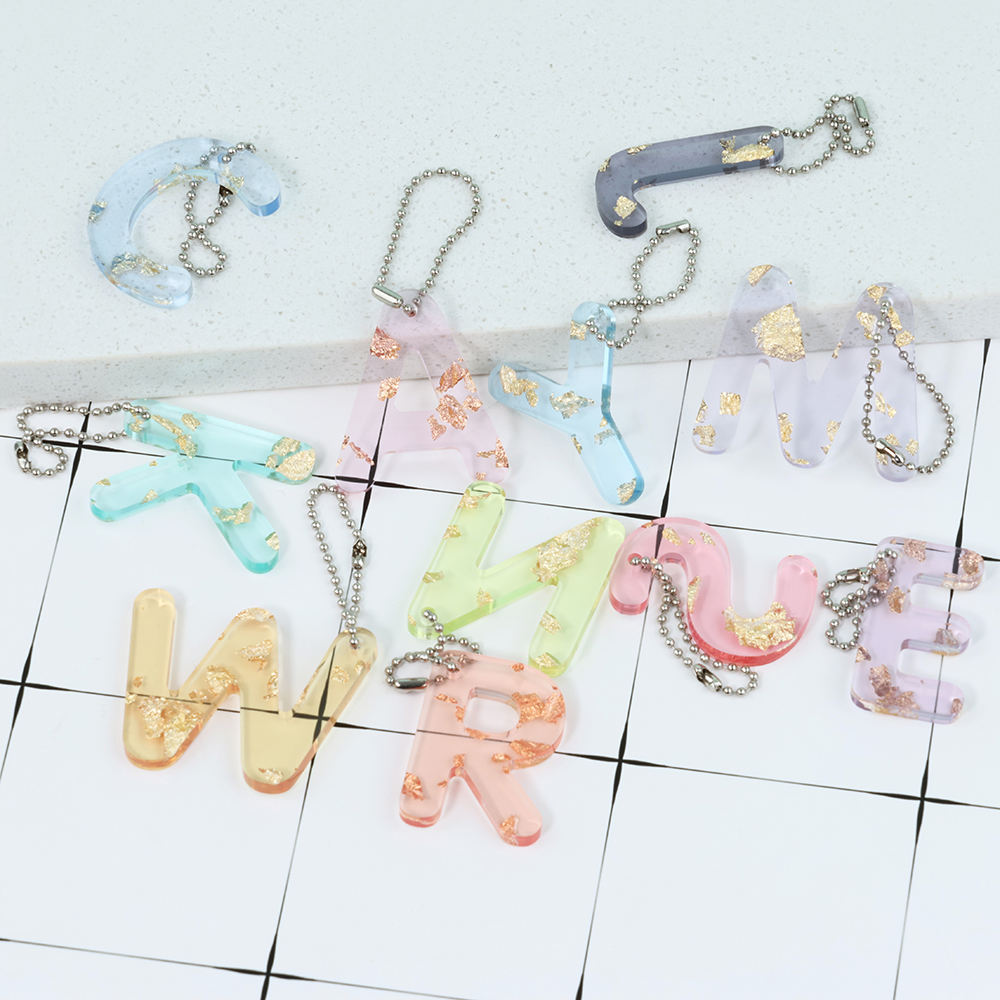 Letter J Keychain 2025 Crystal Glitter Pendant for Women