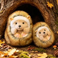 Peluche personnalisée hérisson moelleux, jouet en peluche doux au toucher pour enfants, vente en gros pour boutiques de cadeaux