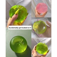 Bestseller transfrontalier : Jouet à presser anti-stress en caoutchouc de haute qualité, design pomme maltose, à rebond lent, idéal pour les farces 14
