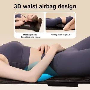 Fábrica última plegable ajustable automático herramientas de cuidado de cuerpo completo shiatsu amasado cama de masaje Mat máquina de vibración