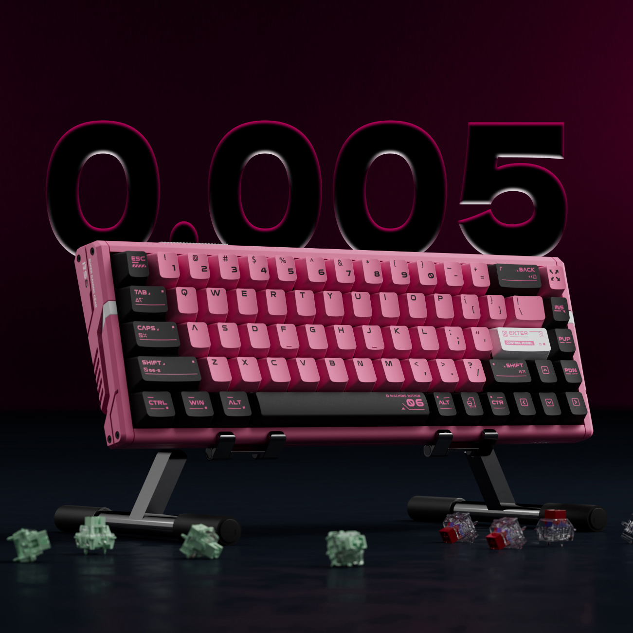 ATK RS6シリーズ超CNCアルミニウム8K低遅延PBTキーキャップ有線ゲーム