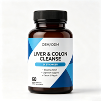 Capsules Détox Foie et Colon OEM – Supplément Végétal pour Élimination Rapide des Toxines, Soulagement des Ballonnements et Restauration Foie-Intestins