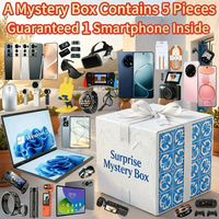 Oferta Especial: Caja Sorpresa con 3 Productos Electrónicos Aleatorios, Incluye Teléfono Inteligente, Reloj Inteligente, Auriculares, Cámara, 5 Artículos de Regalo