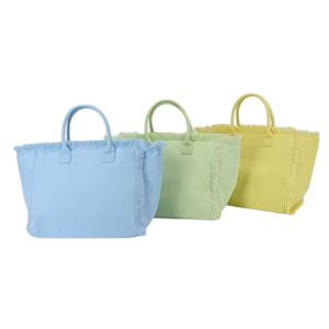 Sac de shopping en toile rétro de grande capacité, sac à main en coton avec fermeture éclair, sac de rangement pour femme - Product Image 5