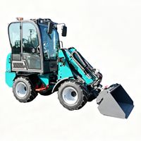 Minipala compatta da 0,8 tonnellate con batteria da 72V 200Ah, sterzo completamente idraulico, piccola pala per lavori agricoli e edili