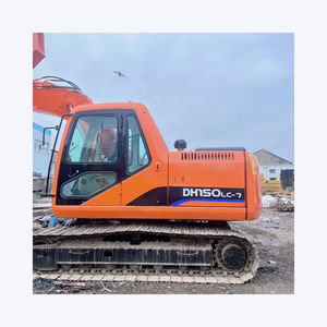 Excavatrice sur chenilles Doosan Dx150 de 15 tonnes, modèle 2021, avec moteur et boîte de vitesses importés, pompe à roulement PLC, peinture d'origine, en vente - Product Image 4