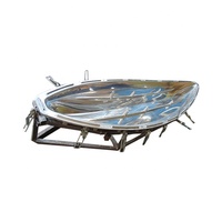 Grand bateau de pêche en plastique rotomoulé