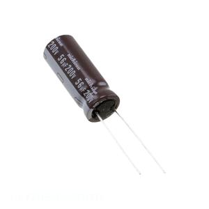 ตัวแทนจำหน่ายอย่างเป็นทางการ ตัวเก็บประจุแบบ Through Hole UCY2D560MPD1TD ความจุ 56uF 20% 200V แบบ Radial TH - Product Image 1