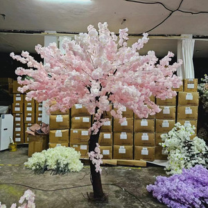 ต้นซากุระสีชมพูประดิษฐ์สไตล์โรแมนติก ใบไม้เสมือนจริงสำหรับตกแต่งงานแต่งงาน คริสต์มาส งานรับปริญญา-ใช้ได้ทั้งภายในและภายนอกอาคาร - Product Image 3