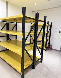 Industrial Medium Duty Steel Shelving 4-Layer Rack Corrosion Protection Powder Coating Snap-In Installation 1200mm Height - Product Image 5