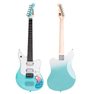 SE Mini Bullfighter Instrumentos musicales 24 trastes 6 cuerdas Acabado brillante Viaje Guitarra eléctrica inteligente con altavoz y efecto - Product Image 3