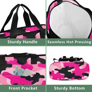 Sac à dos isotherme portable pour la livraison de nourriture, avec poche, imprimé camouflage rose personnalisé, pour le camping en plein air, pour ranger des canettes de bière - Product Image 6
