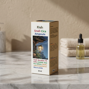 [KandH] KNH Ampoule hydratante à la formule Cica Snail avec Niacinamide et Huile de Jojoba, Sérum facial anti-rides - Product Image 3