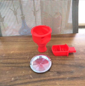 Shisha-Kopf, Shisha-Behälter zum Rauchen, Phunnel-Topf aus Silikon, <span class=keywords><strong>Oblako</strong></span> 4-Loch Quasar Shisha-Keramikschale für Kohle-Tabakbrenner - Product Image 3