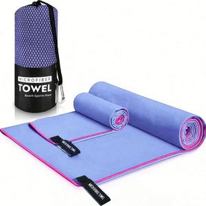 Toalla de Playa Plegable de Microfibra Extra Grande, Portátil, de Secado Rápido, Antiarena, para Golf y Yoga, Sublimable - Product Image 1