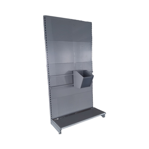 فتحة خلفية لوحة جندول رفوف مع قضيب متقاطع مع صناديق ديلي على البار في السوبر ماركت - Product Image 1