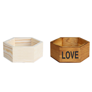Table basse décorative <span class=keywords><strong>en</strong></span> forme d'octogone Plateau <span class=keywords><strong>de</strong></span> ferme Plateau hexagonal <span class=keywords><strong>en</strong></span> <span class=keywords><strong>bois</strong></span> empilable Support d'assaisonnement pour cuisine, bougie - Product Image 2