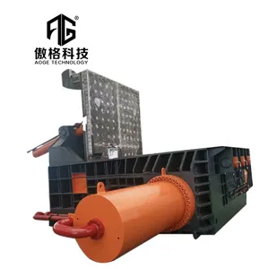 Horizontal Automatic Waste Cocopeat Compress Baler Machine Provided 60 Hydraulic Metal Baler Machine Aluminum Scrap Machine Aoge