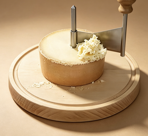 Affettatrice Manuale per Cioccolato e Formaggio in Acciaio Inox di Alta Qualità con Tagliere in Legno - Product Image 3