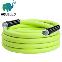Tuyau d'arrosage de jardin en PVC de haute qualité à 3 couches résistant aux ultraviolets pour l'arrosage des pelouses, le lavage de voitures, le nettoyage