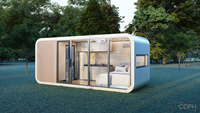 CDPH Maison préfabriquée de haute qualité à prix abordable, type capsule spatiale, cabine WC, restaurant, pour complexe hôtelier