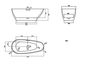 <span class=keywords><strong>Baignoire</strong></span> en pierre artificielle confortable Texture en ardoise <span class=keywords><strong>Baignoire</strong></span> de trempage en pierre artificielle autoportante à surface solide - Product Image 4