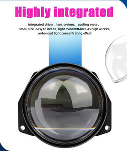Lentille de projecteur X-7SEVEN haute puissance 3 pouces universelle basse 48W haute 58W lentille de phare bi-LED pour voiture 12V 6500K pour universel - Product Image 3